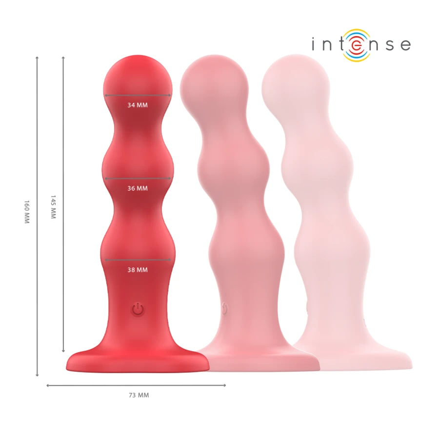 INTENSE - CODY VIBRATORE CON VENTOSA TELECOMANDO ROSSO